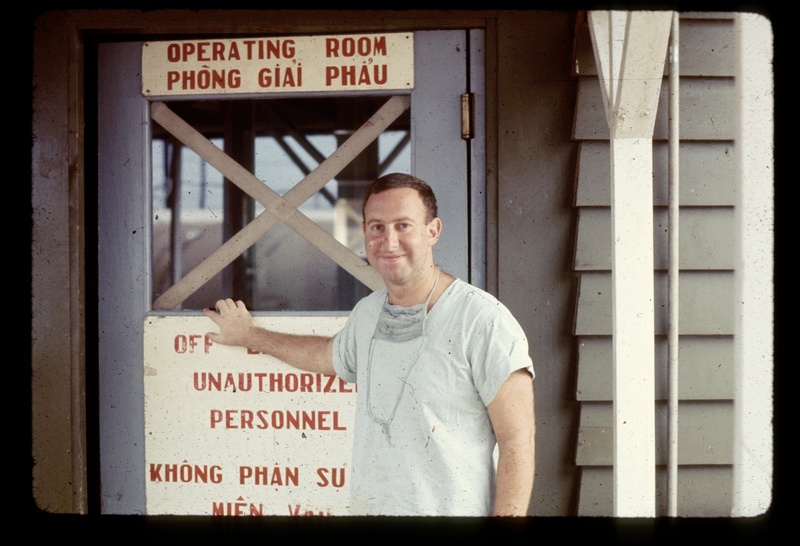 Mayer Katz as a young doctor during the Vietnam War. SOURCE SUBMITTED